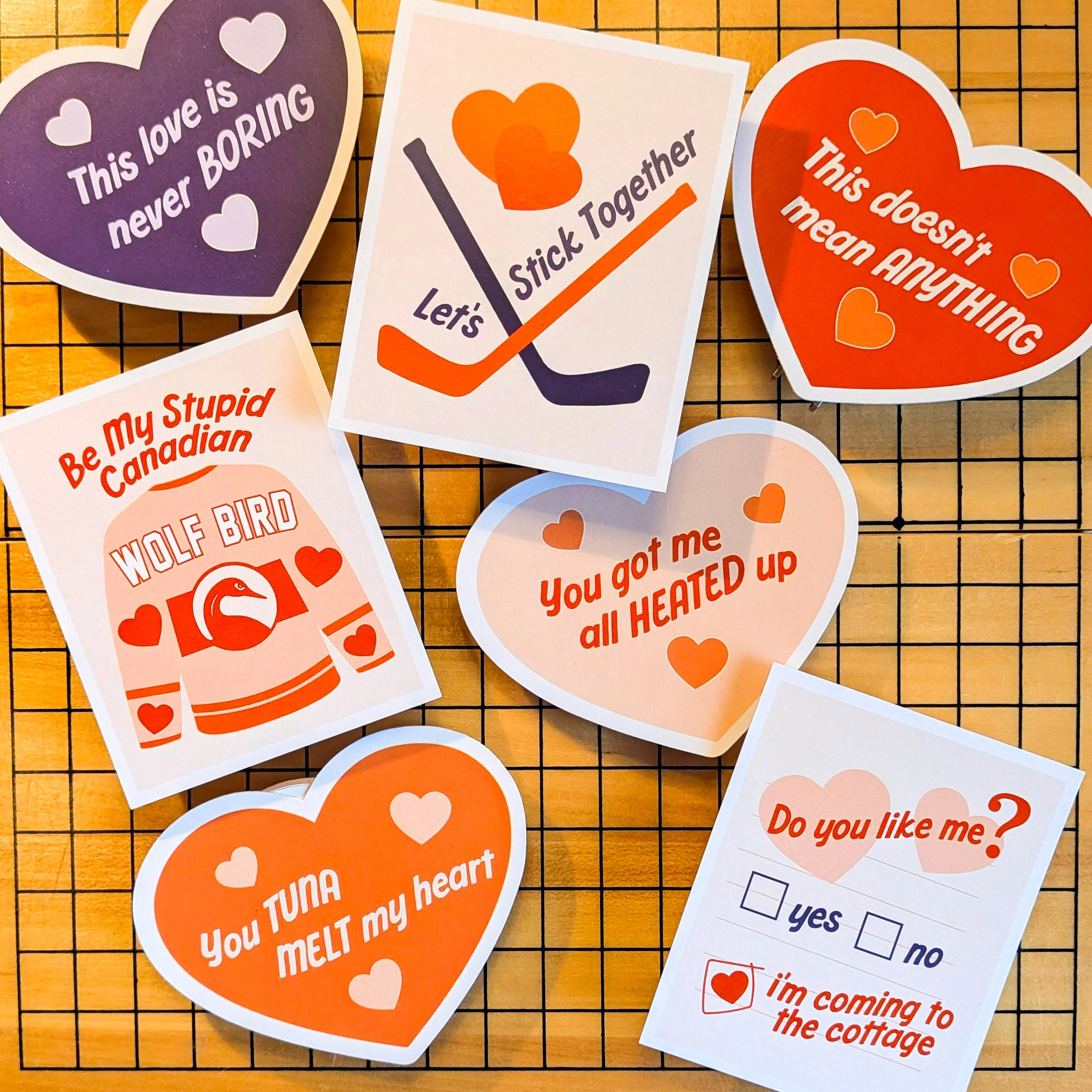 "Heated Rivalry" Valentine's Day Cards - Set of 7 - Image 3